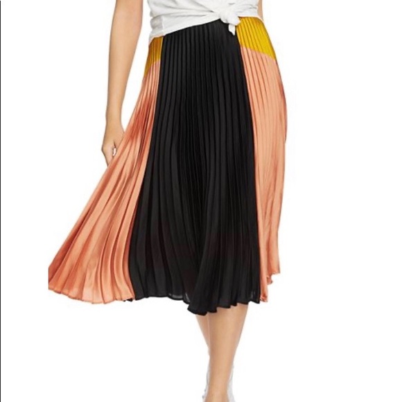 1. State Dresses & Skirts - NWT 1. State Pleated Color Block Skirt